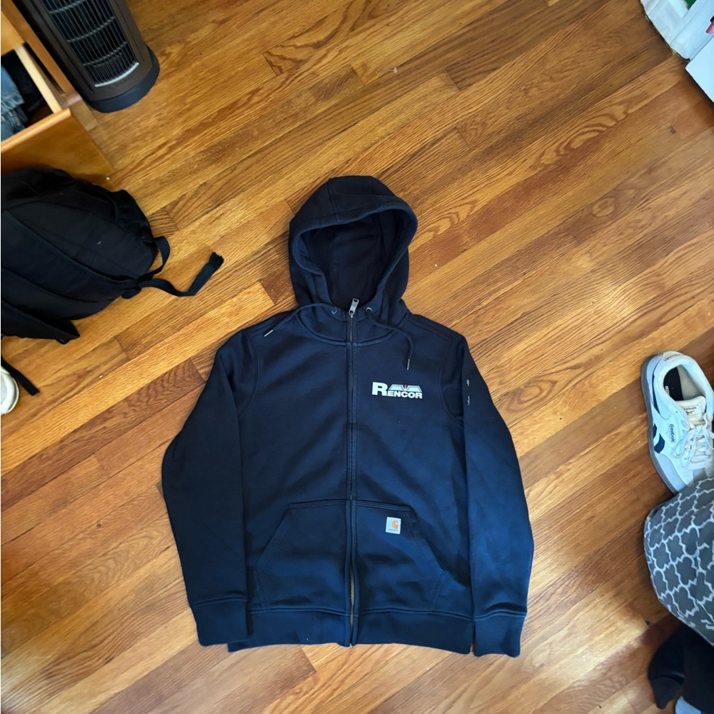 Blue Carhartt Zip-Up Hoodie